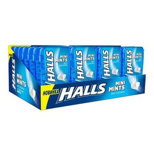 HALLS Mini Mints конфеты без сахара со вкусом мяты 12,5г по 24 шт в Спар
