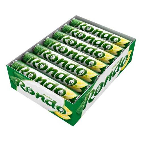 Освежающие мятные конфеты с сахаром Rondo лимон 14 шт по 30 г в Спар