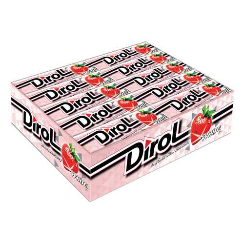 Жевательная резинка Dirol White клубника 30*13.6 г в Спар