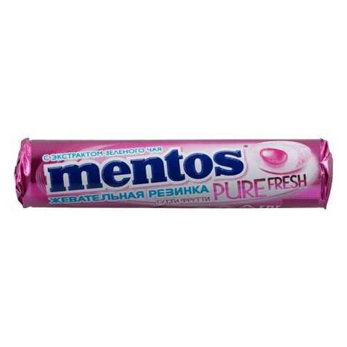 Жевательная резинка Mentos тутти-фрутти без сахара с экстрактом зеленого чая 16 г в Спар