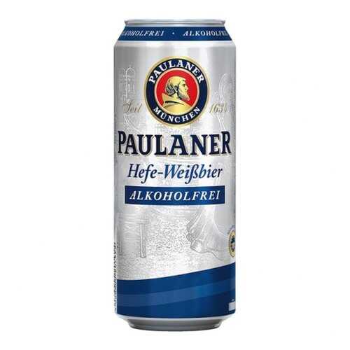 Пиво безалкогольное Paulaner Hefe 0.5 л в банке в Спар