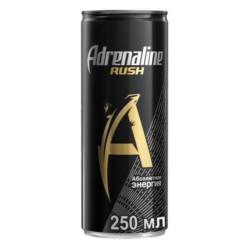 Напиток энергетический Adrenaline rush абсолютная энергия жестяная банка 0.25 л в Спар