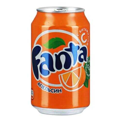 Напиток Fanta апельсин сильногазированный жестяная банка 0.33 л в Спар