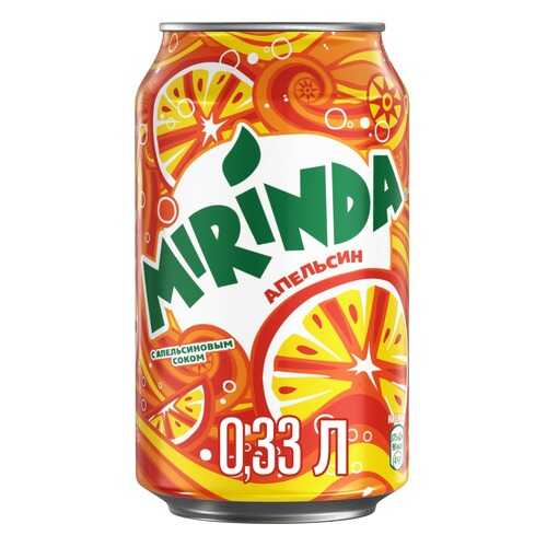 Напиток Mirinda апельсин жестяная банка 0.33 л в Спар