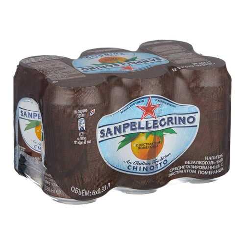 Напиток Sanpellegrino Chinotto безалкогольный 6*0,2 л ж/б в Спар