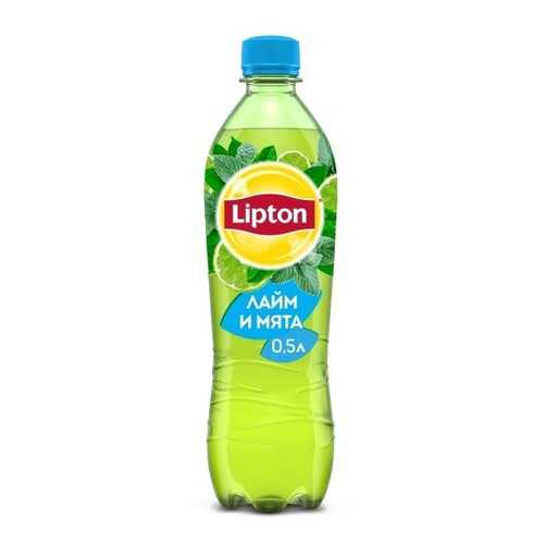 Чай зеленый Lipton лайм и мята 0.5 л в Спар