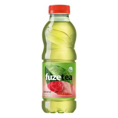 Зеленый чай Fuzetea клубника и малина 0.5 л в Спар