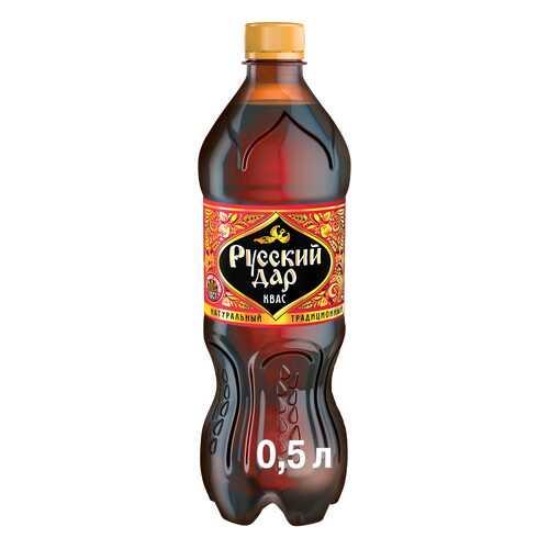 Квас Русский Дар традиционный 0.5 л в Спар
