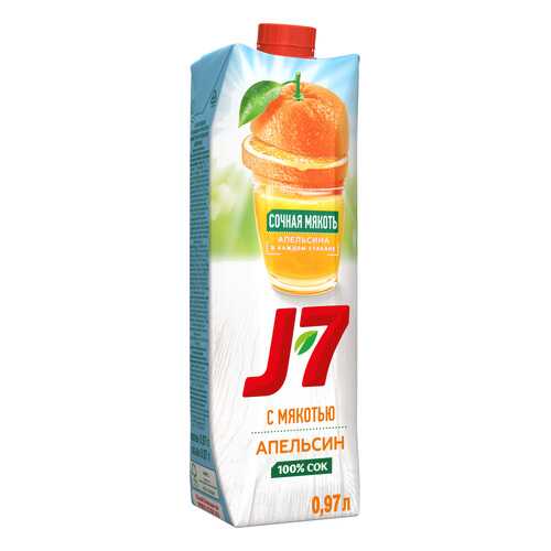 Сок апельсин J7 с мякотью 0.97 л в Спар