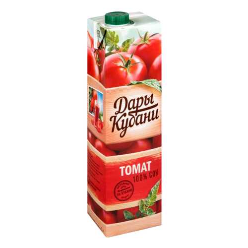 Сок Дары Кубани томат с мякотью, солью и сахаром 1 л в Спар