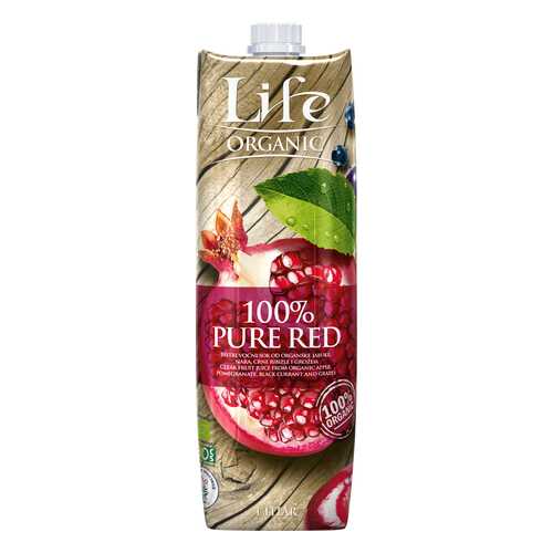Сок Life premium Pure red мультифруктовый био organic 1 л в Спар