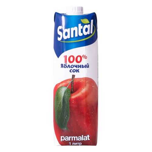 Сок Santal яблочный осветленный 1 л в Спар