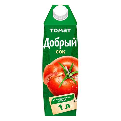 Сок томат Добрый с солью с мякотью 1 л в Спар